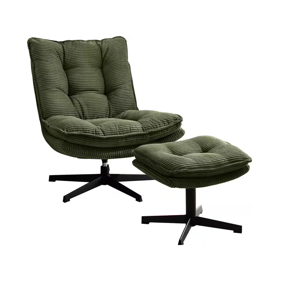 Fauteuil relax avec repose-pied JOCKENHÖFER Kasper vert