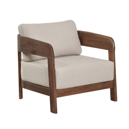 Fauteuil SKLUM Uleno en bois d'Acacia Brun foncé