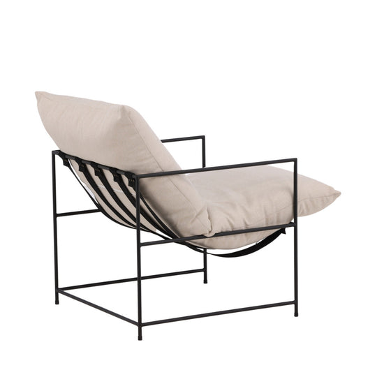 Fauteuil SEDALIA en tissu et métal DRAWER