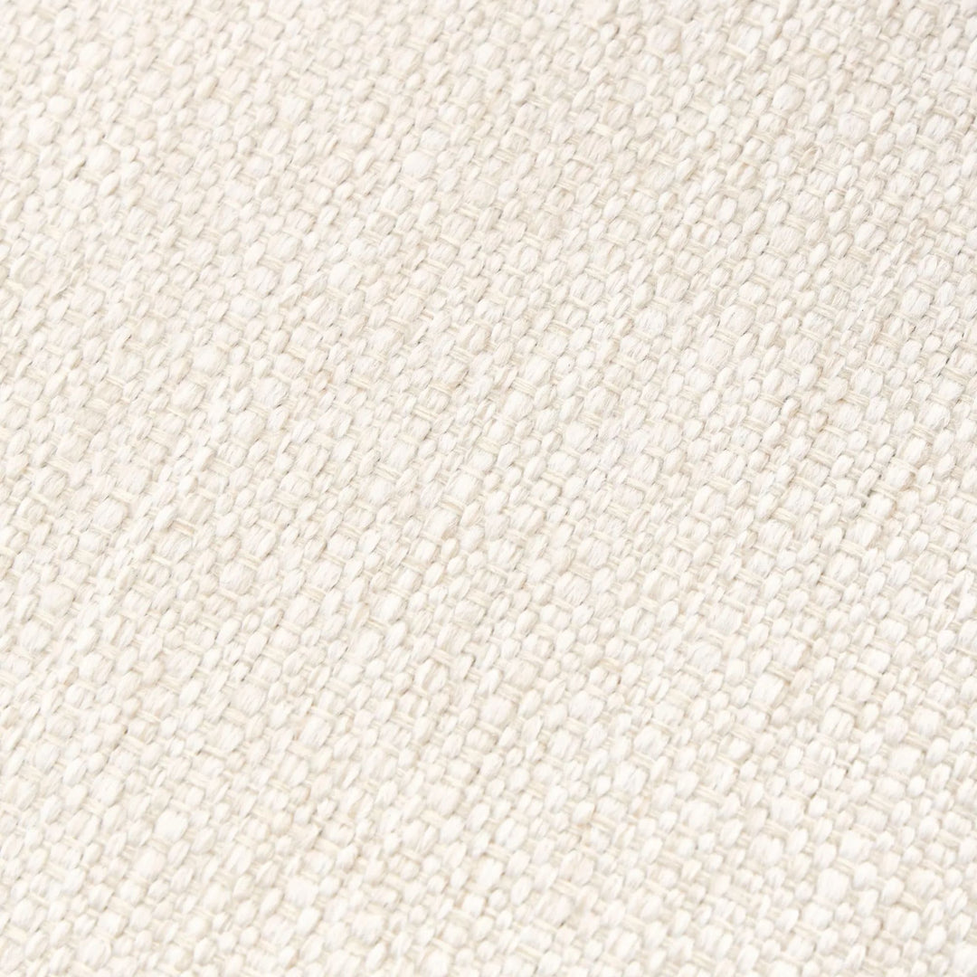 Fauteuil WESTWING Sofia en tissu blanc crème