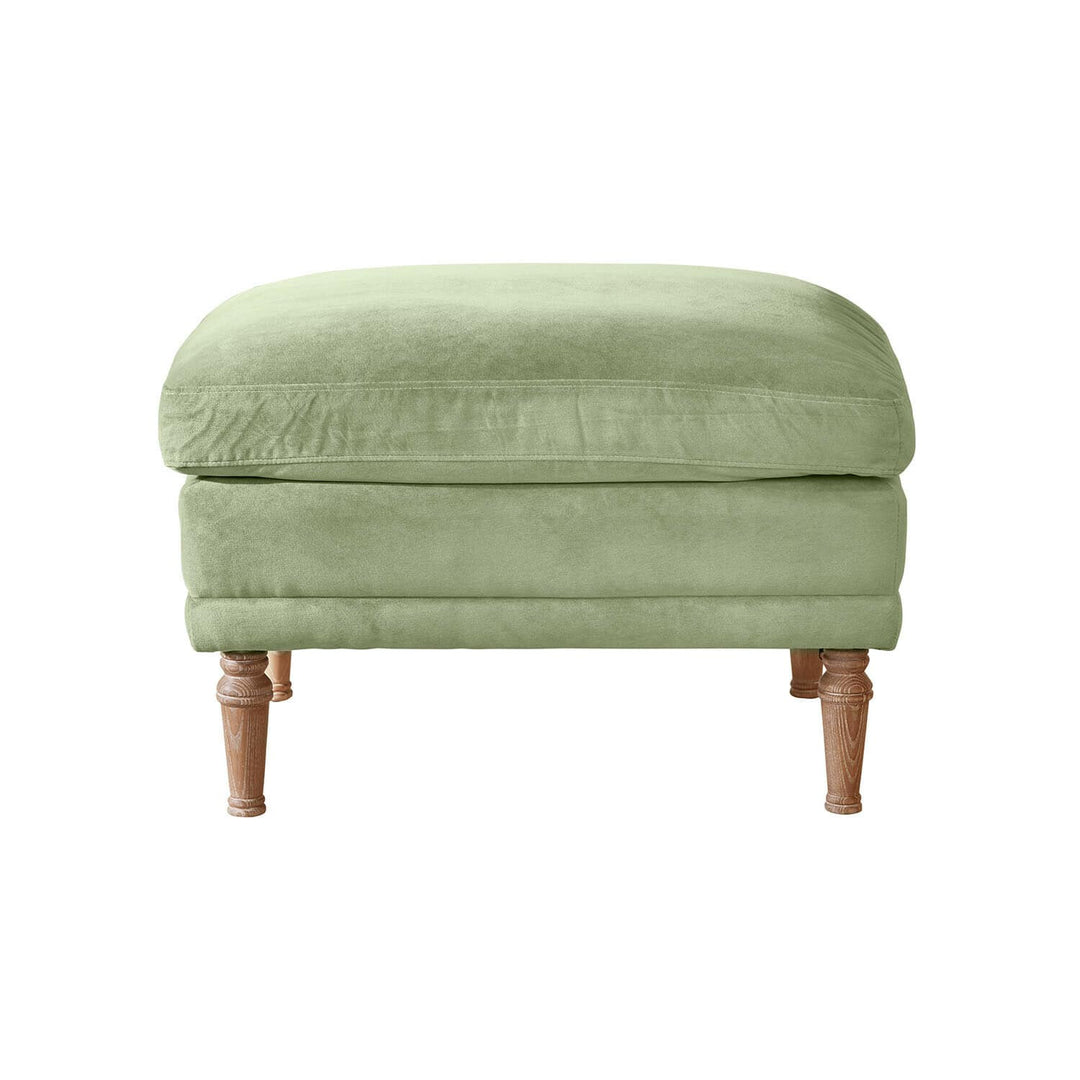 Fauteuil avec repose-pieds LOBERON vert clair Éclat Émeraude — photo produit