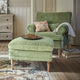Fauteuil avec repose-pieds LOBERON vert clair Éclat Émeraude — photo produit