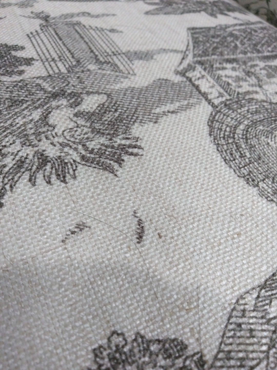 Fauteuil LOBERON Fallowmere Toile de Jouy Noir/Blanc — photo produit