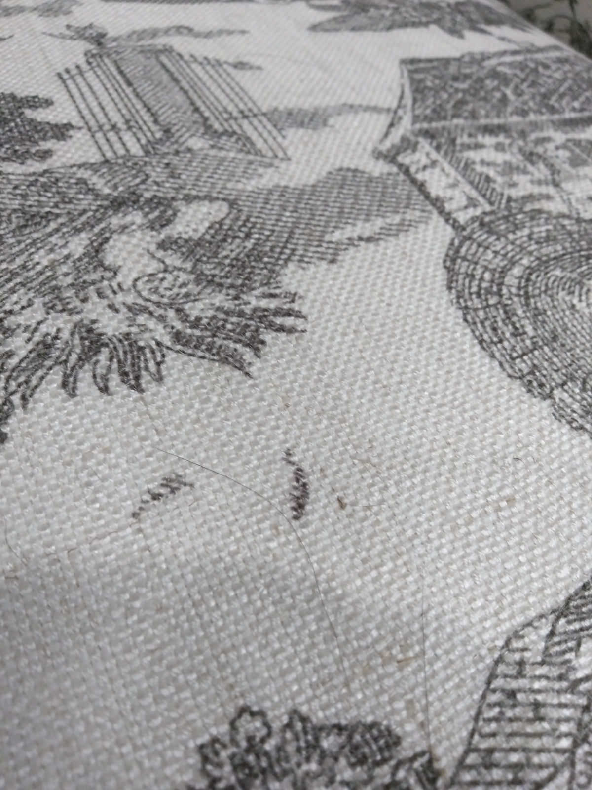 Fauteuil LOBERON Fallowmere Toile de Jouy Noir/Blanc — photo produit