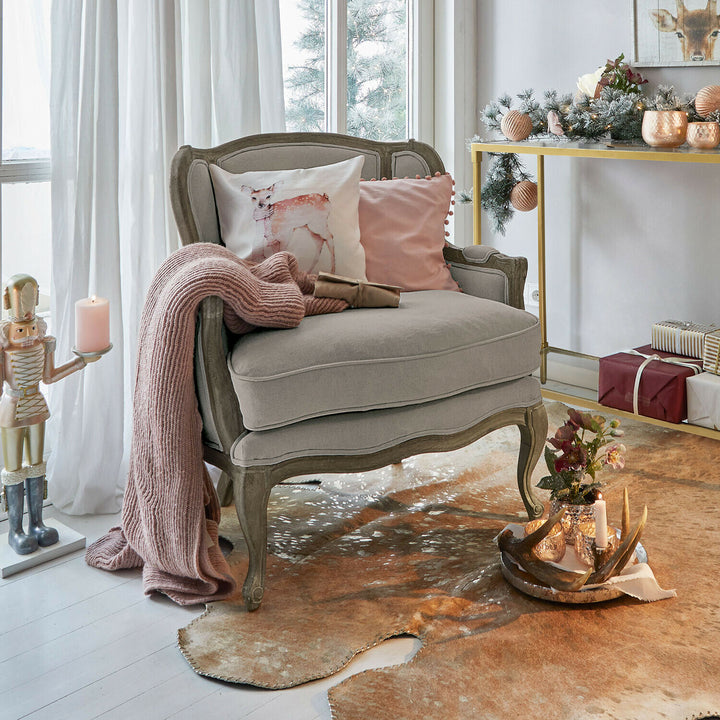 Fauteuil LOBERON Kingswinford gris en bois — photo produit