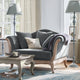 Fauteuil LOBERON Sumerset format XXL en tissu gris anthracite — photo produit