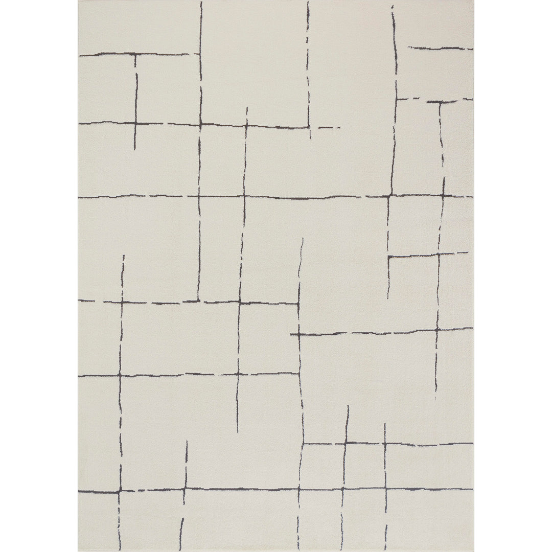 Tapis Scandinave Moderne Ivoire/Gris Prague