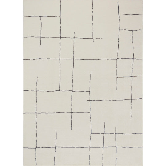 Tapis Scandinave Moderne Ivoire/Gris Prague