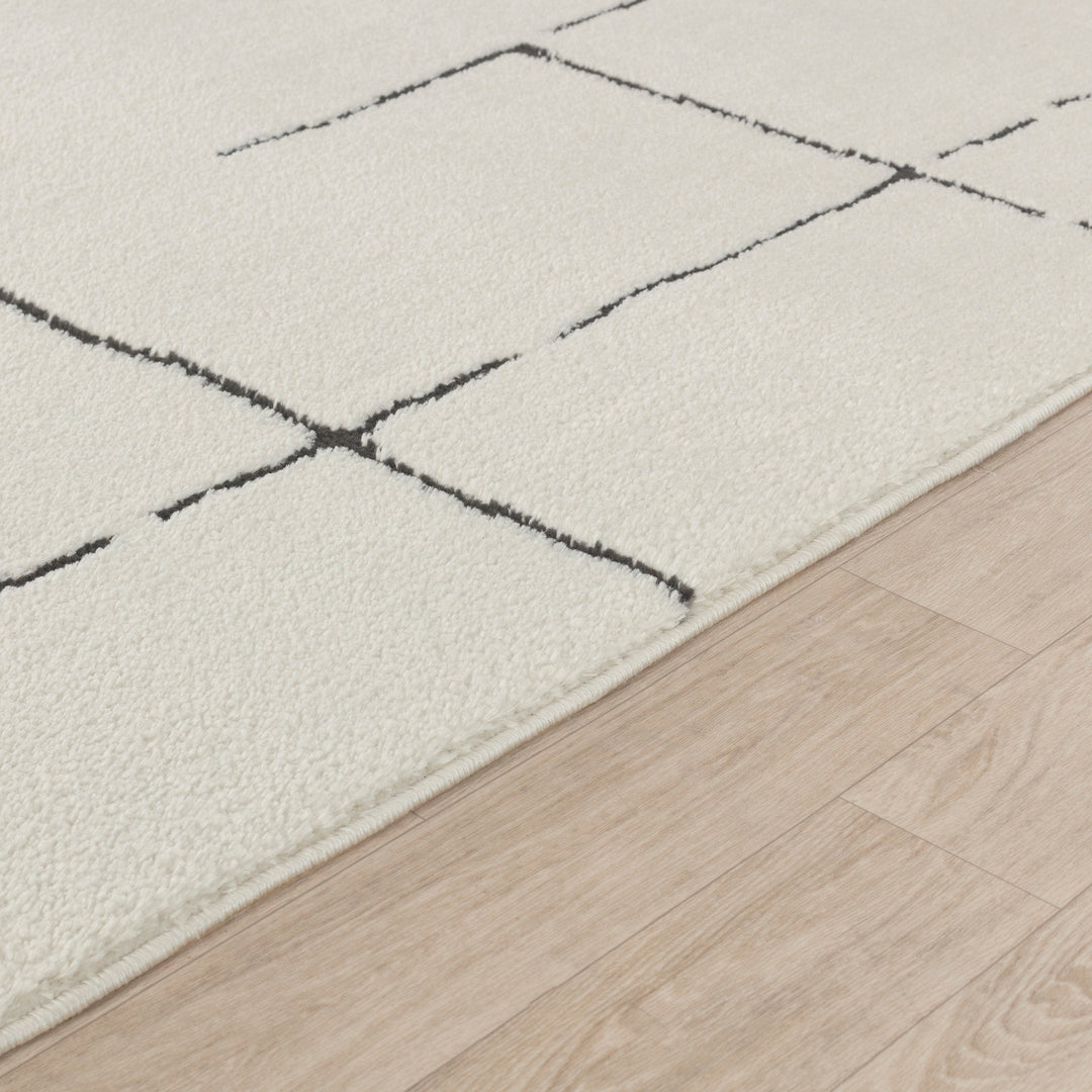 Tapis Scandinave Moderne Ivoire/Gris Prague
