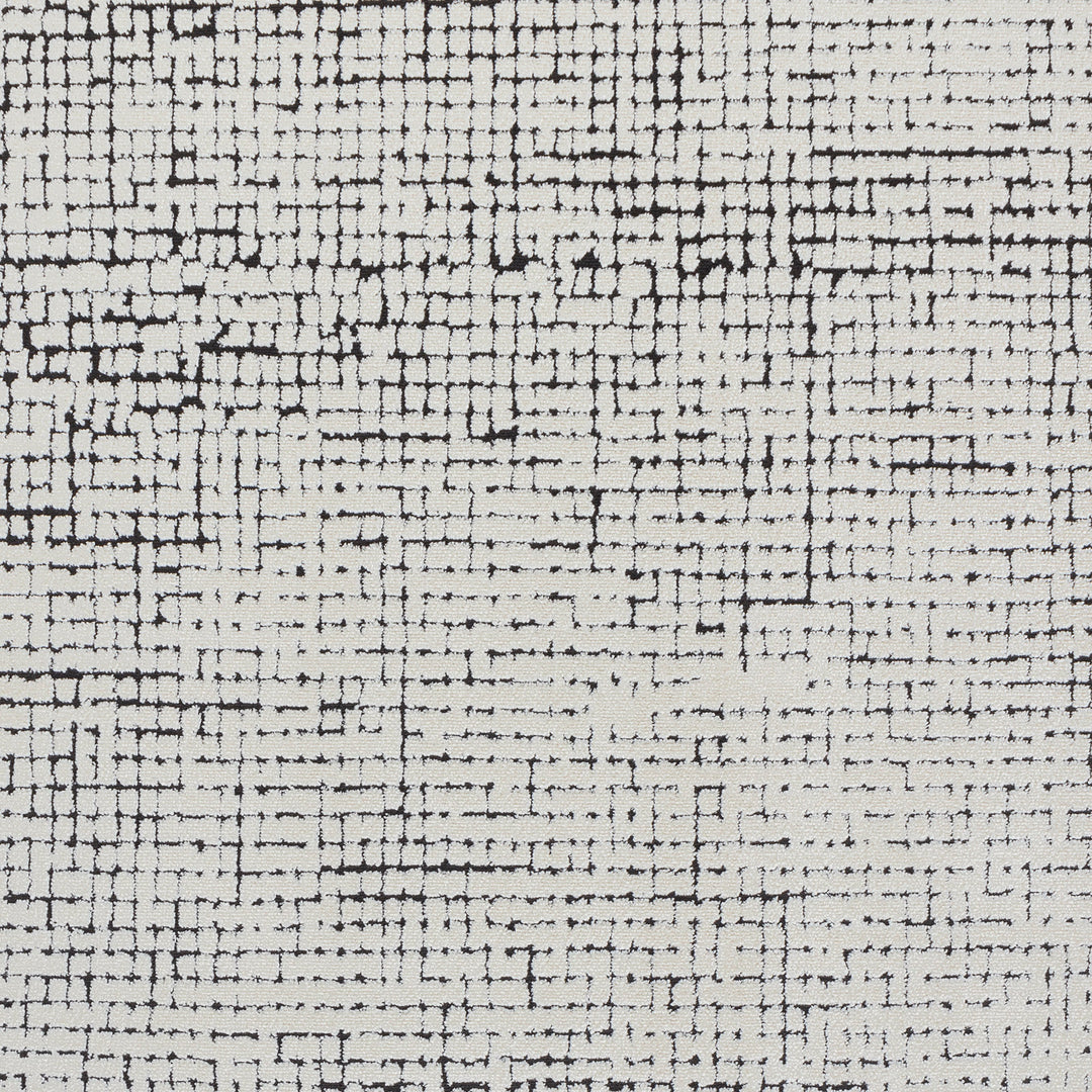 Tapis Scandinave Moderne Ivoire/Noir Cagliari