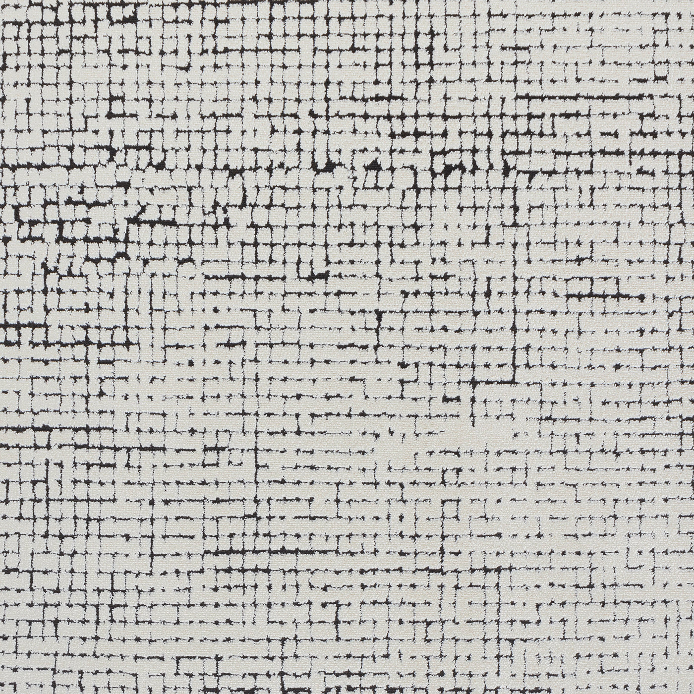 Tapis Scandinave Moderne Ivoire/Noir Cagliari