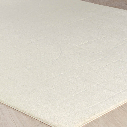 Tapis Scandinave Moderne Ivoire Bari