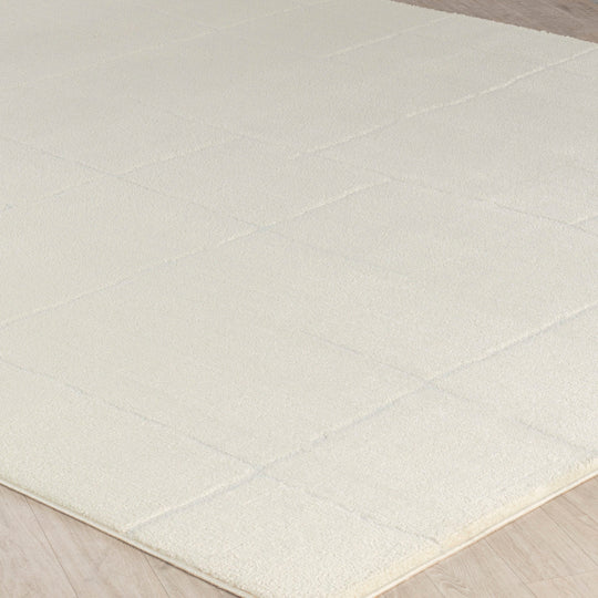 Tapis Scandinave Moderne Ivoire Prague