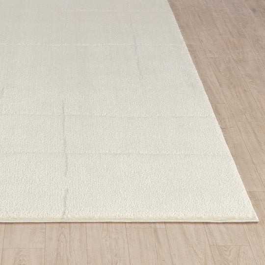 Tapis Scandinave Moderne Ivoire Prague