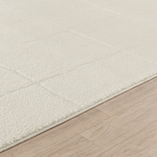 Tapis Scandinave Moderne Ivoire Prague