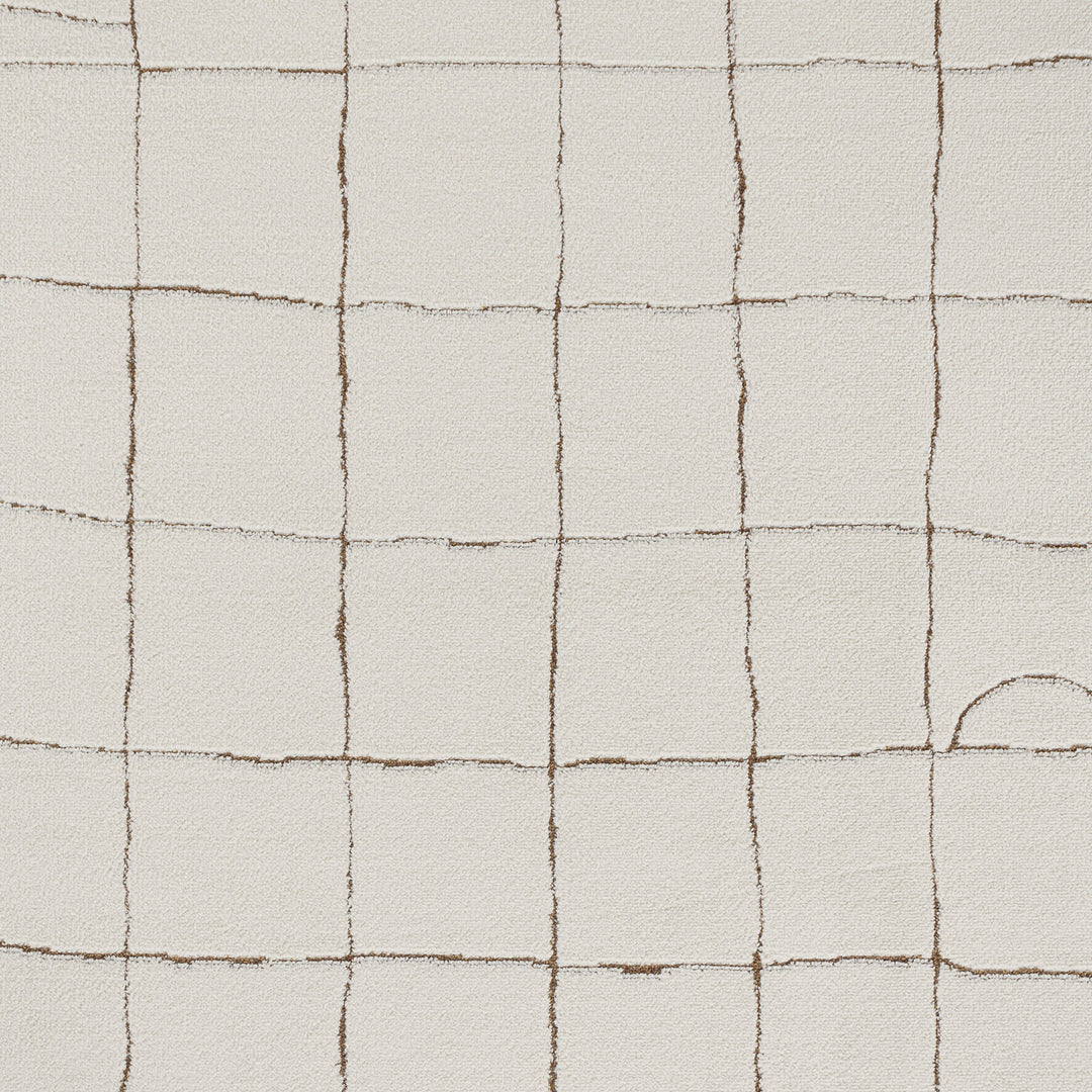 Tapis Scandinave Moderne Ivoire/Terracotta Inchon