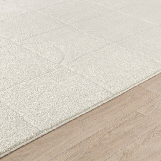 Tapis Scandinave Moderne Ivoire Inchon