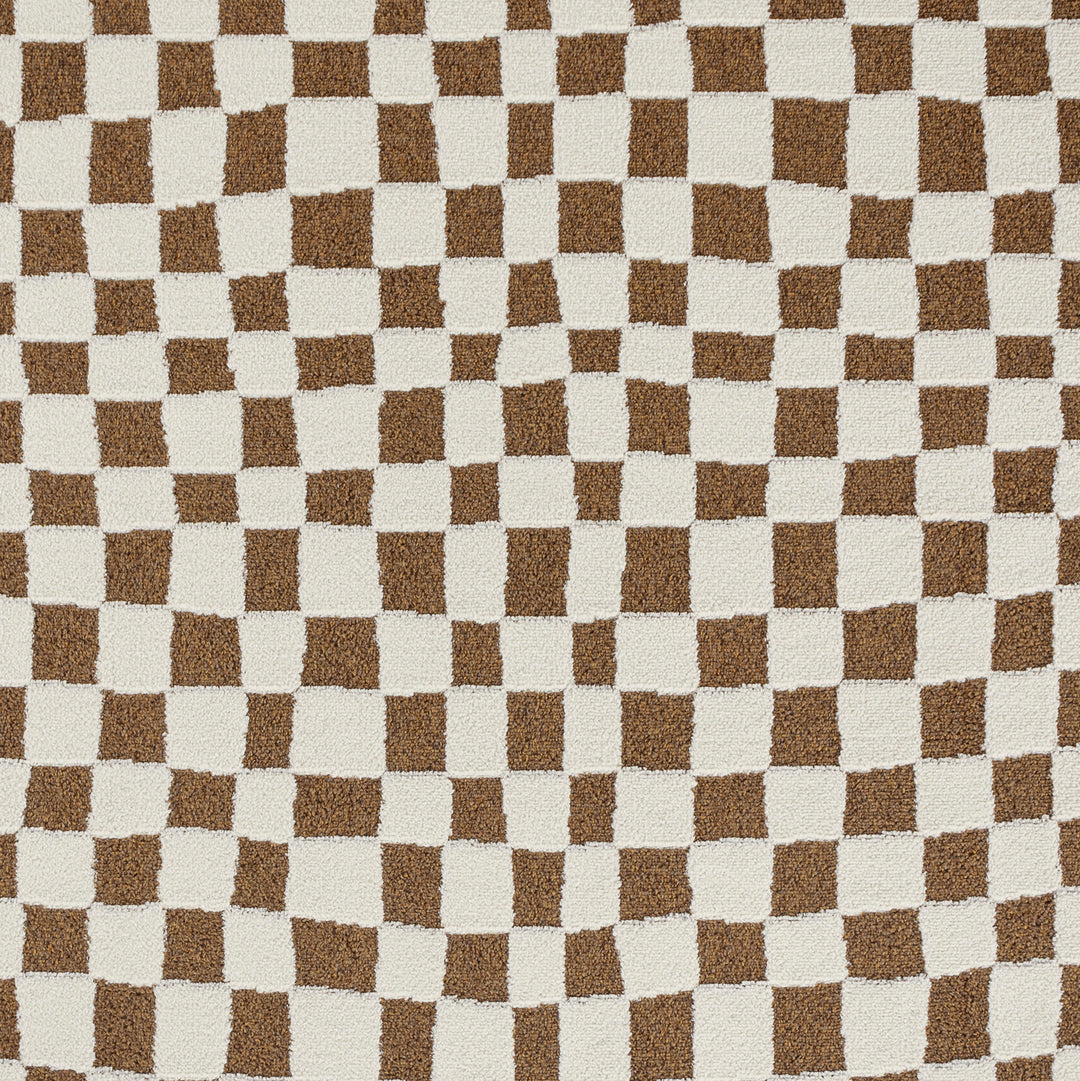 Tapis Scandinave à Carreaux Terracotta Gijon