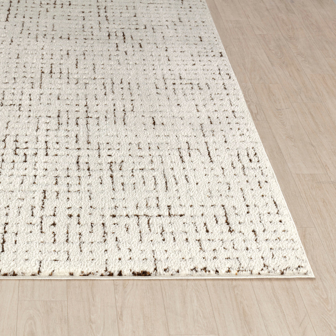 Tapis Scandinave Moderne Ivoire/Terracotta Cagliari