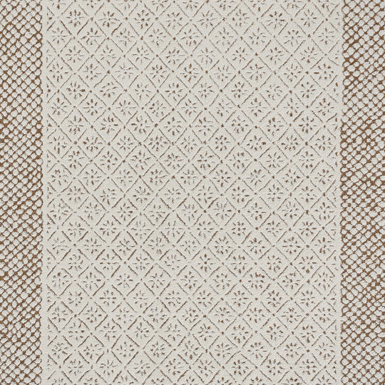 Tapis Scandinave Bohème Ivoire/Terracotta Monaco