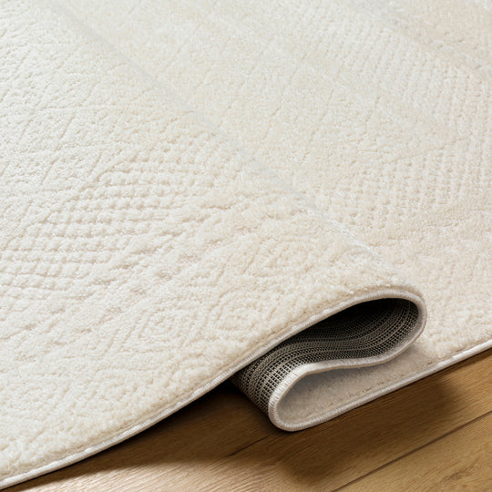 Tapis Scandinave Bohème Ivoire Monaco