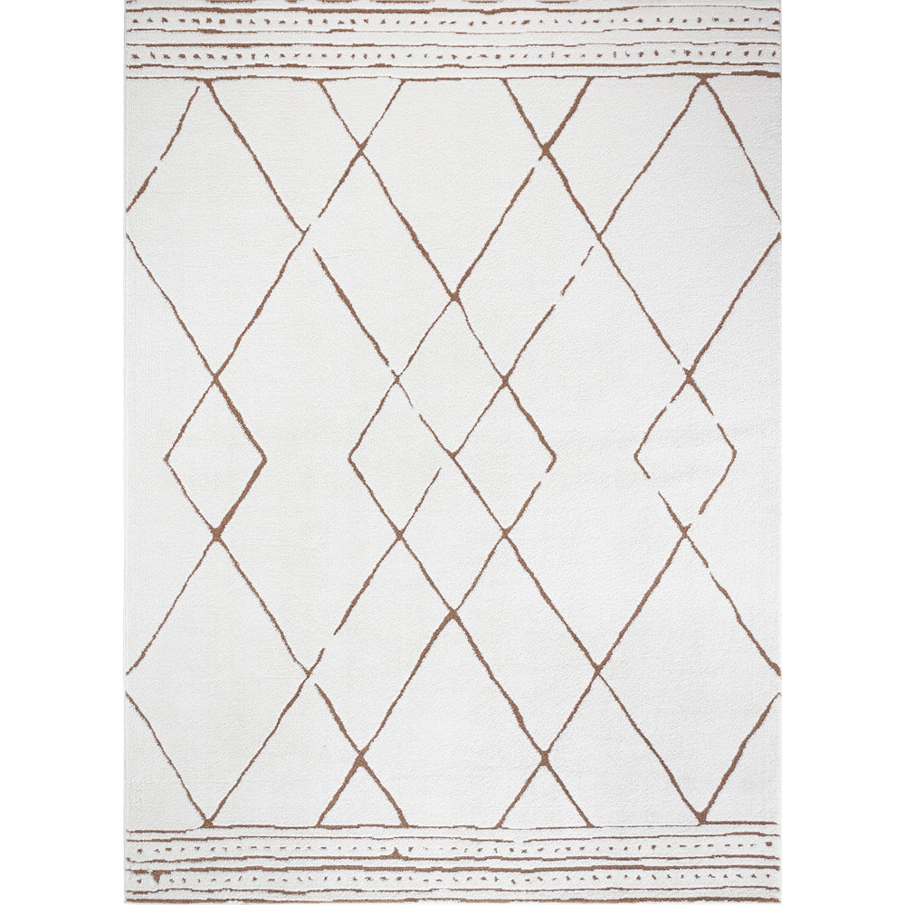 Tapis Berbère Ethnique Ivoire/Terracotta Habana