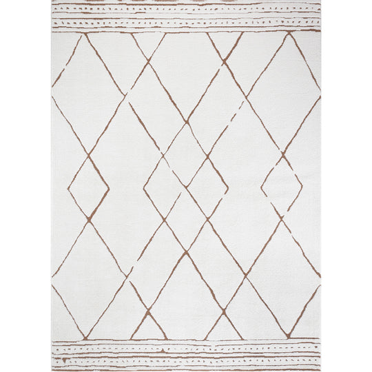 Tapis Berbère Ethnique Ivoire/Terracotta Habana