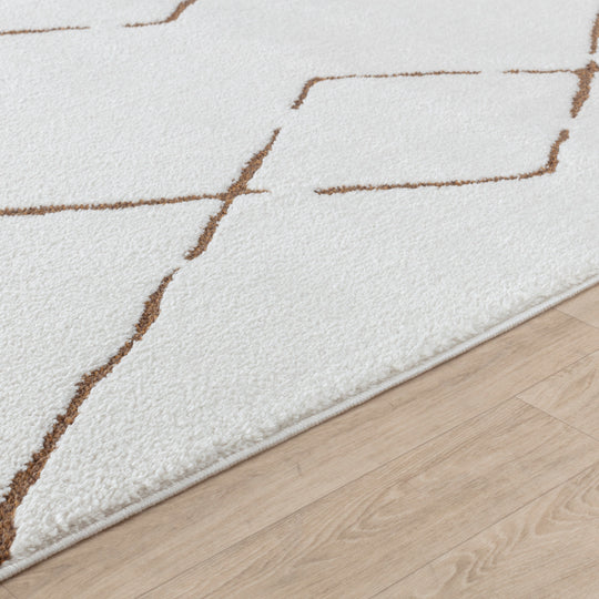 Tapis Berbère Ethnique Ivoire/Terracotta Habana