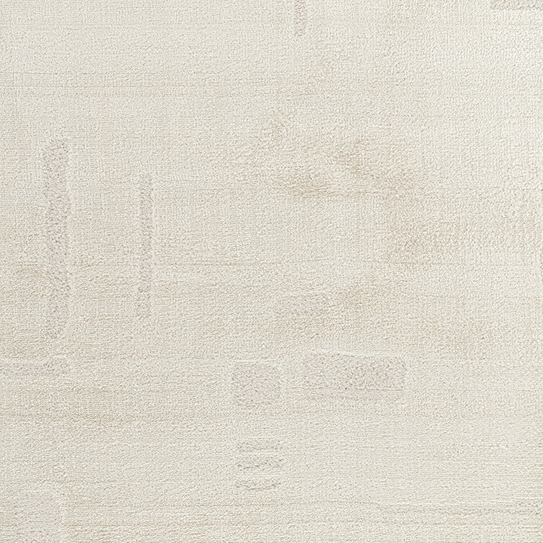 Tapis Scandinave Moderne Ivoire/Blanc Osna