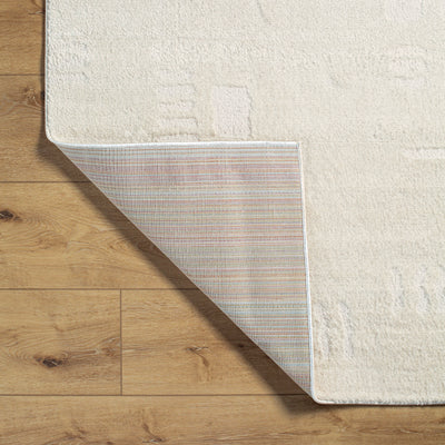 Tapis Scandinave Moderne Ivoire/Blanc Osna