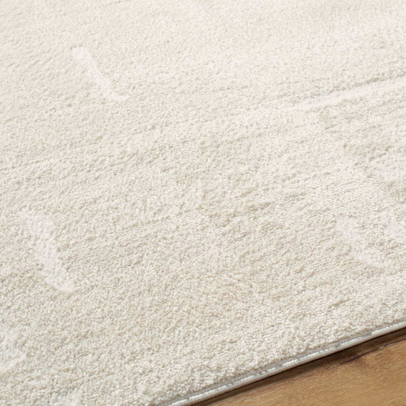 Tapis Scandinave Moderne Ivoire/Blanc Osna