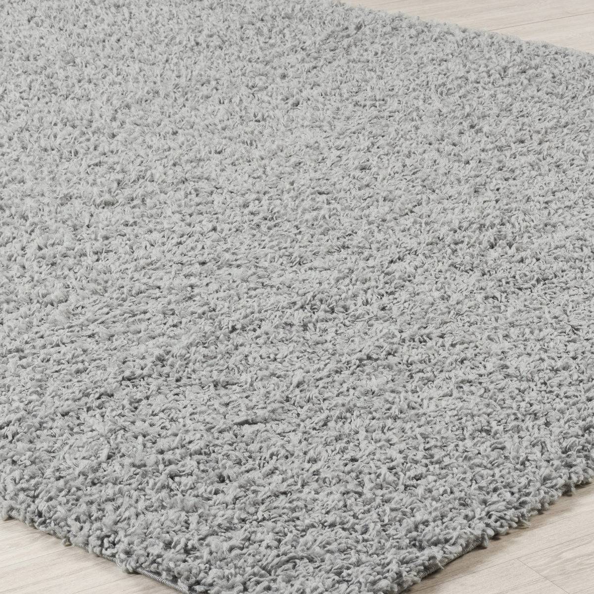 Tapis SURYA Boracay shaggy uni, poils longs, gris, vue 6