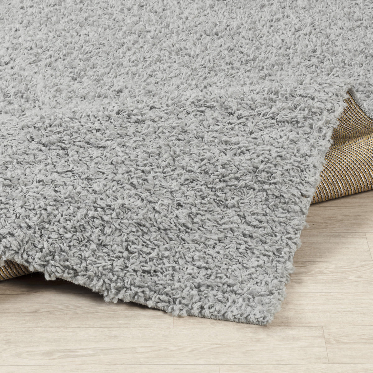 Tapis SURYA Boracay shaggy uni, poils longs, gris, vue 4