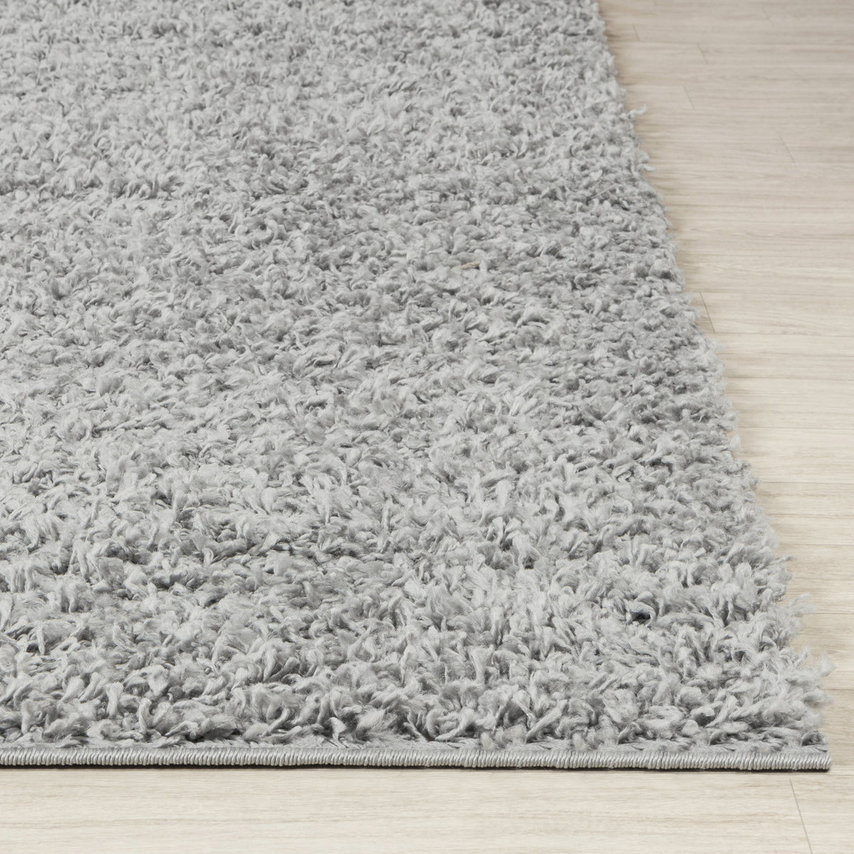 Tapis SURYA Boracay shaggy uni, poils longs, gris, vue 5