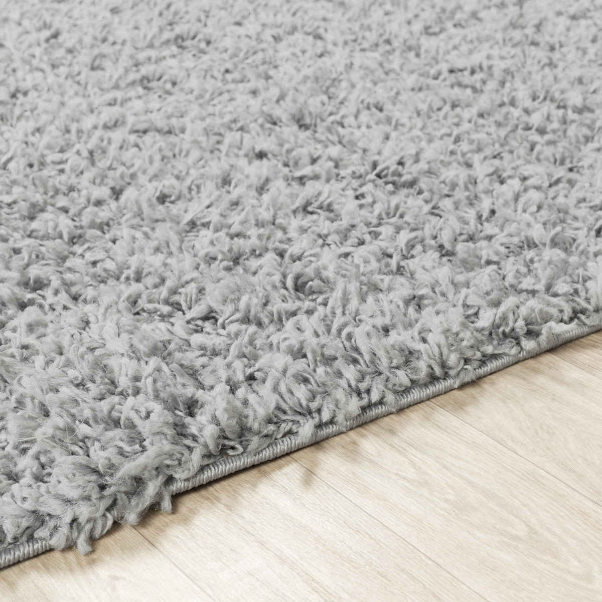 Tapis SURYA Boracay shaggy uni, poils longs, gris, vue 3