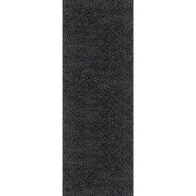 Tapis de Couloir Shaggy Moderne Gris Foncé Boracay