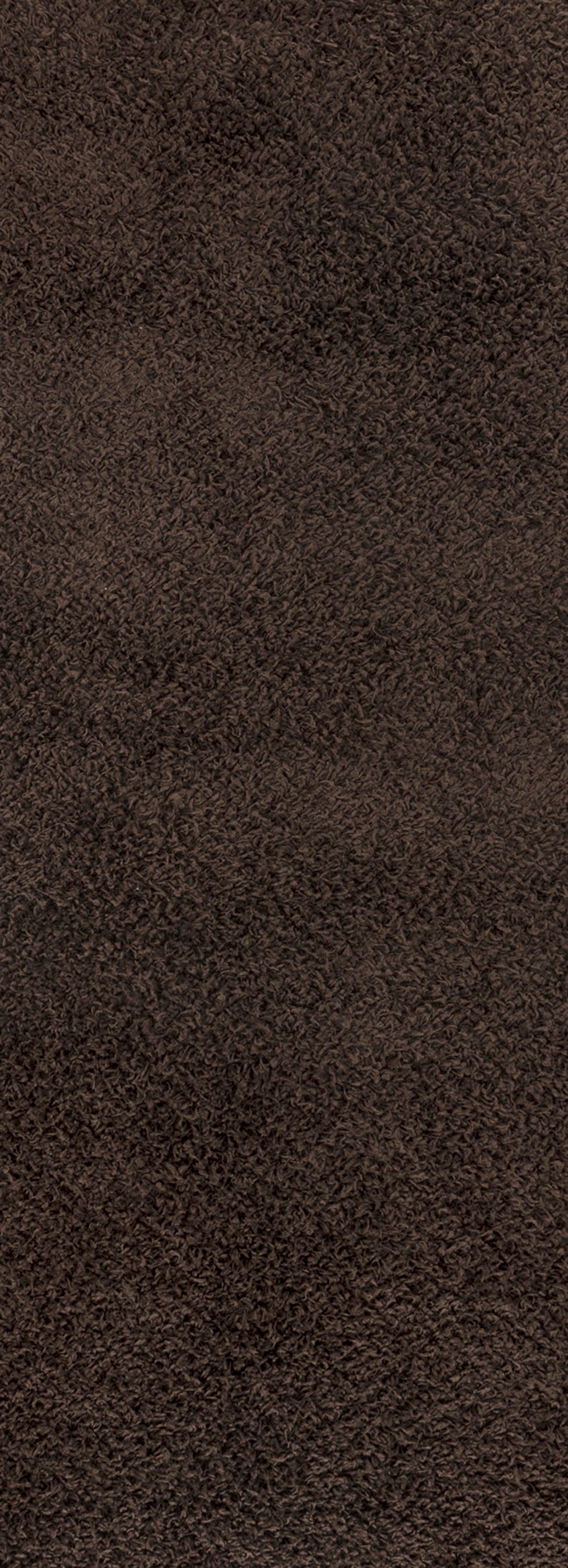 Tapis de Couloir Shaggy Moderne Marron Foncé Boracay