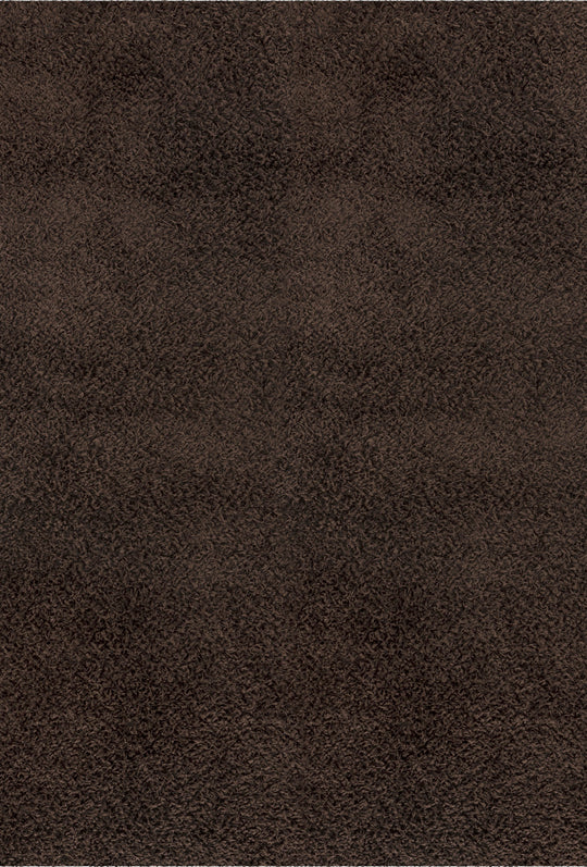 Tapis Shaggy Moderne Marron Foncé Boracay
