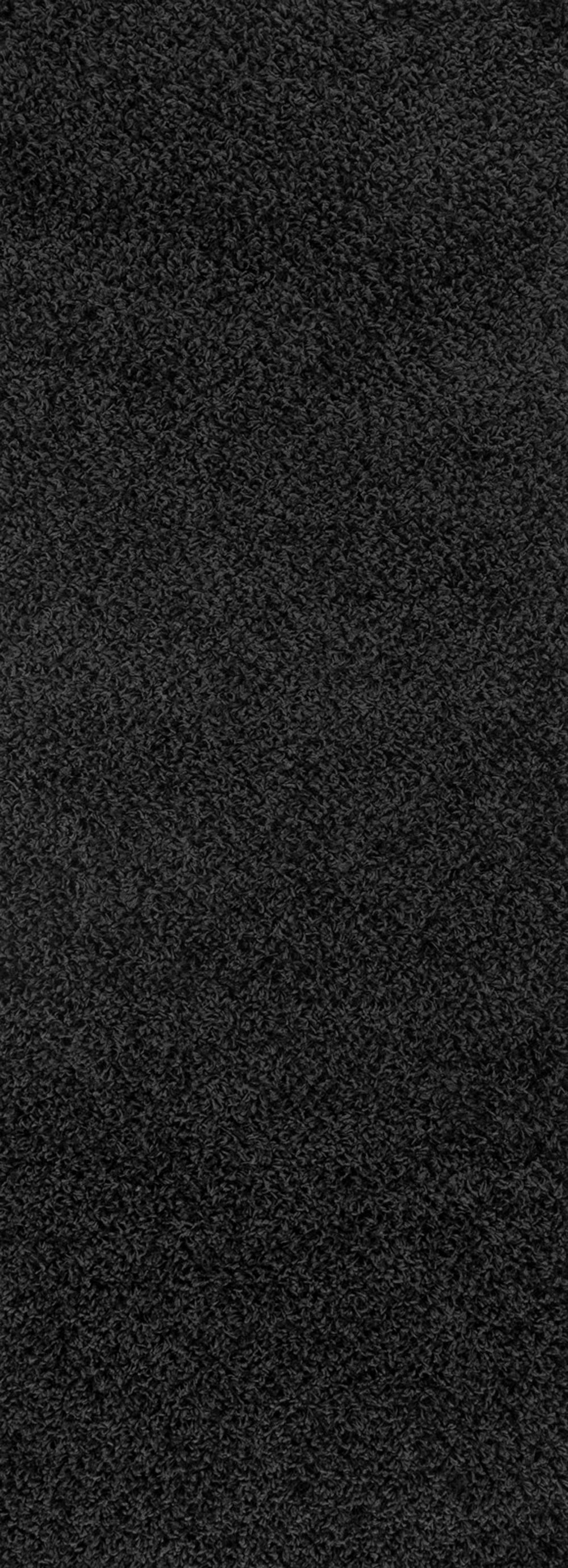 Tapis de Couloir Shaggy Moderne Noir Boracay