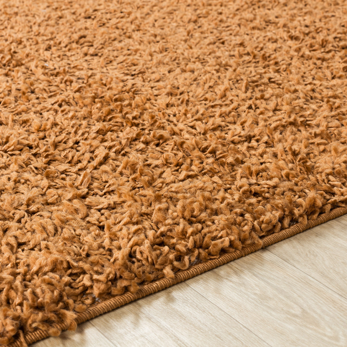 Tapis de couloir SURYA Boracay shaggy moderne, uni à poils longs terracotta, vue 3