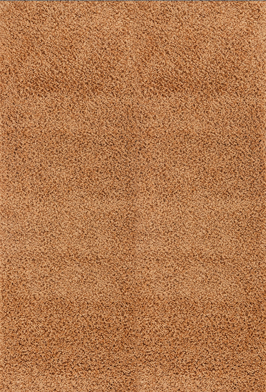 Tapis Shaggy Moderne Terracotta Boracay
