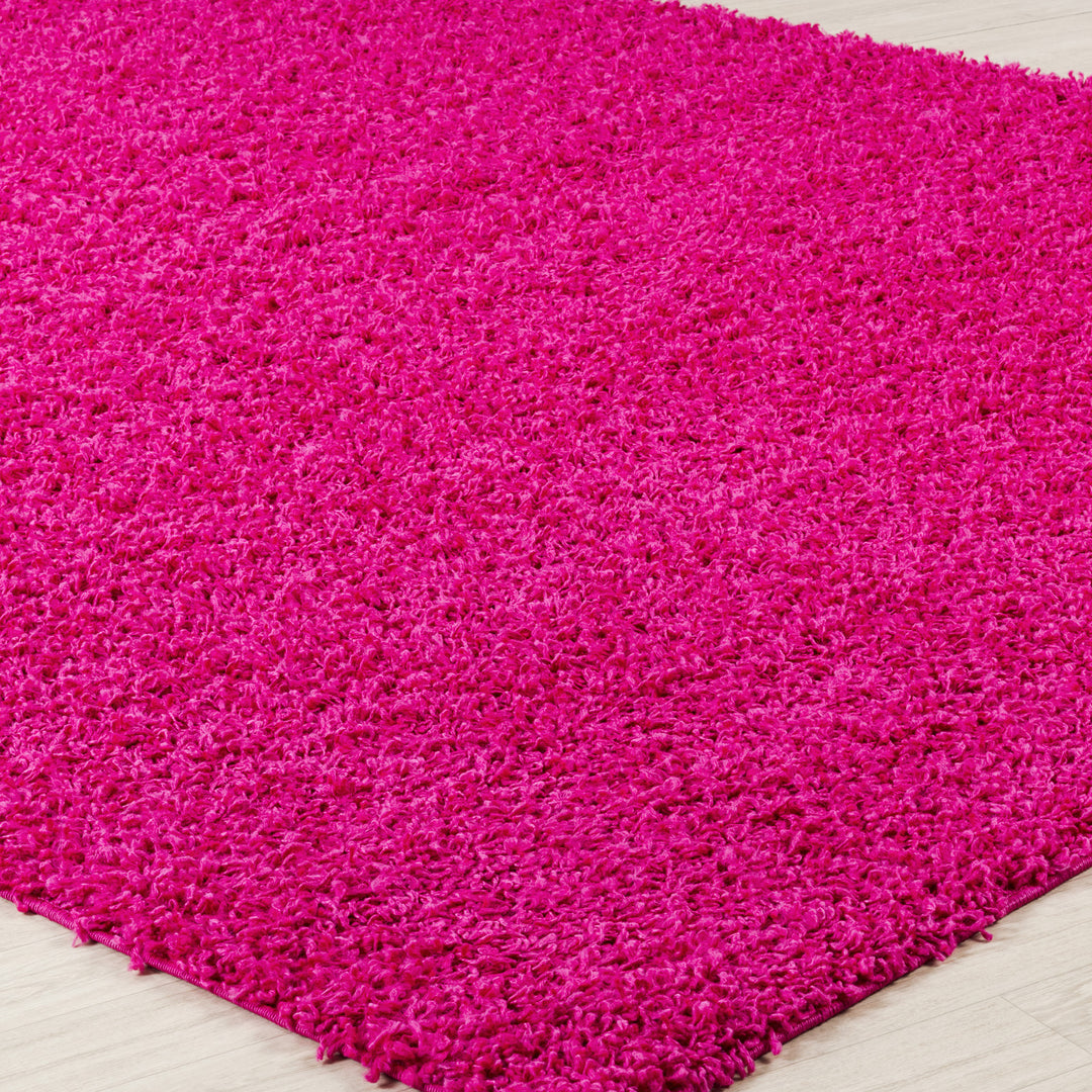 Tapis Shaggy Moderne Fuschia Boracay