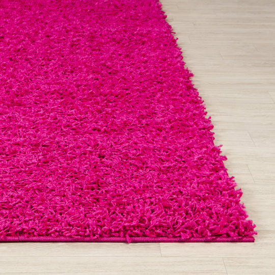 Tapis Shaggy Moderne Fuschia Boracay