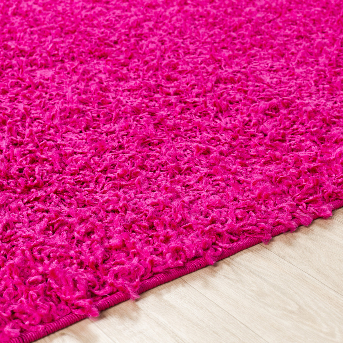 Tapis de couloir shaggy SURYA Boracay uni, poils longs fuchsia, vue 3