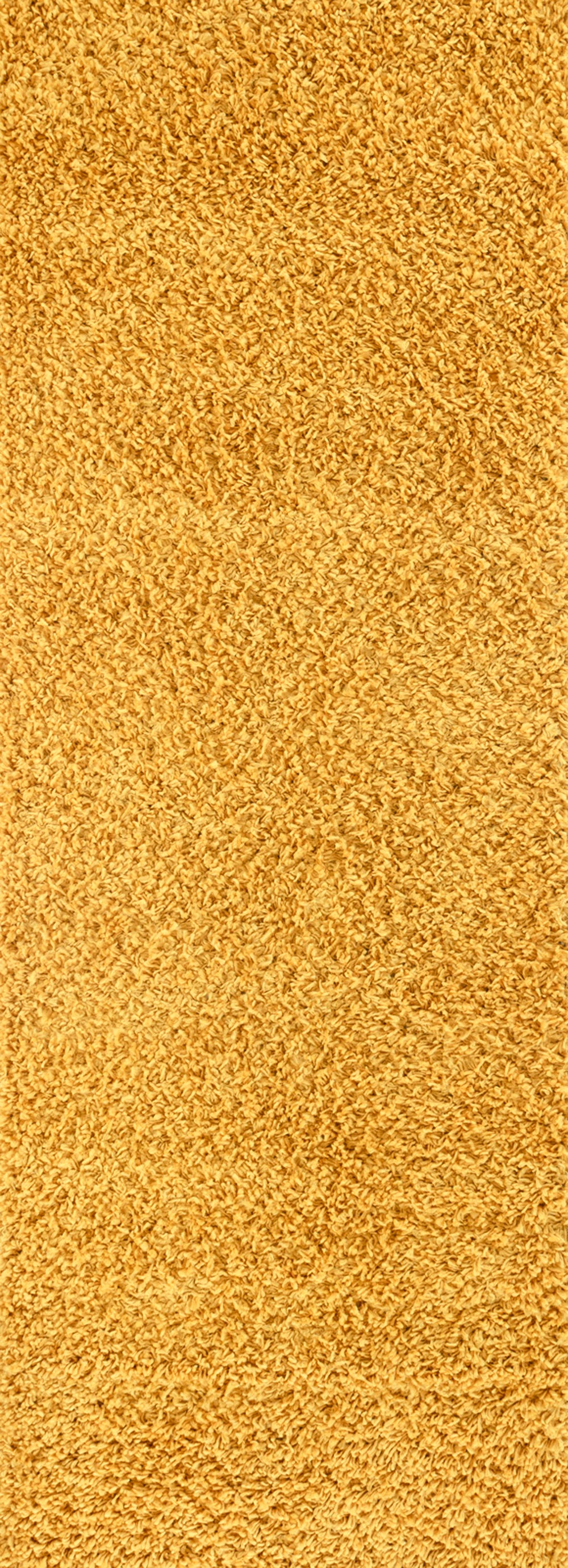 Tapis de couloir SURYA Boracay shaggy, uni jaune à poils longs, vue 2