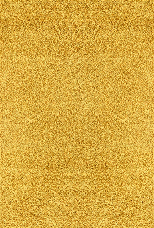 Tapis Shaggy Moderne Jaune Boracay