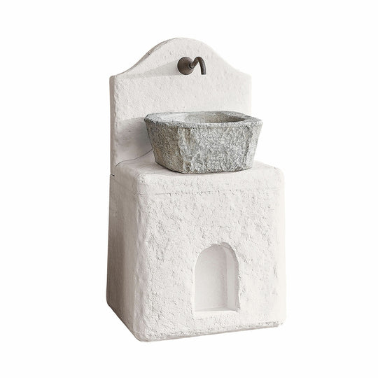 Fontaine de jardin LOBERON Pisticci en fer blanc — photo produit