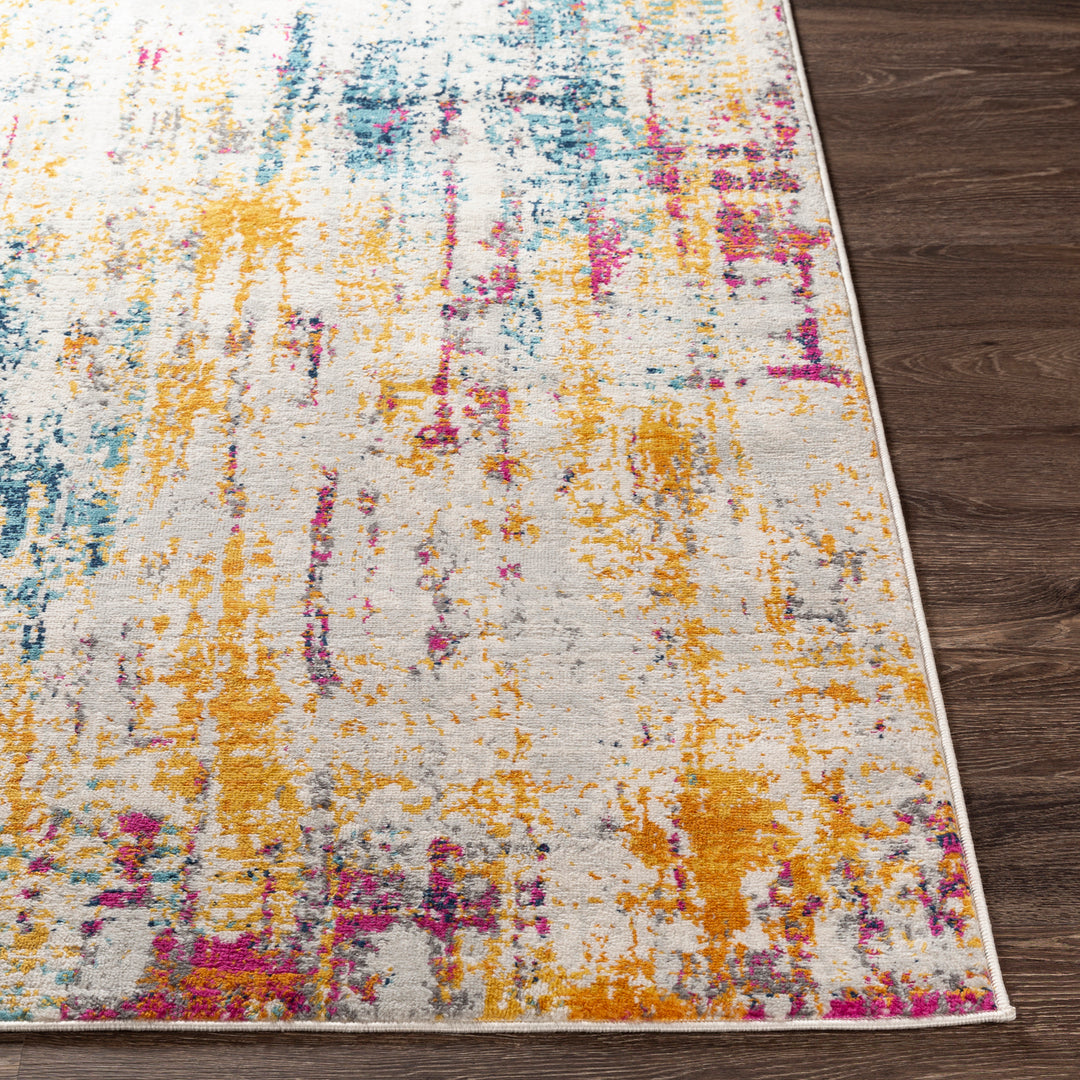 Tapis Abstrait Moderne Multicolore/Beige Mithi