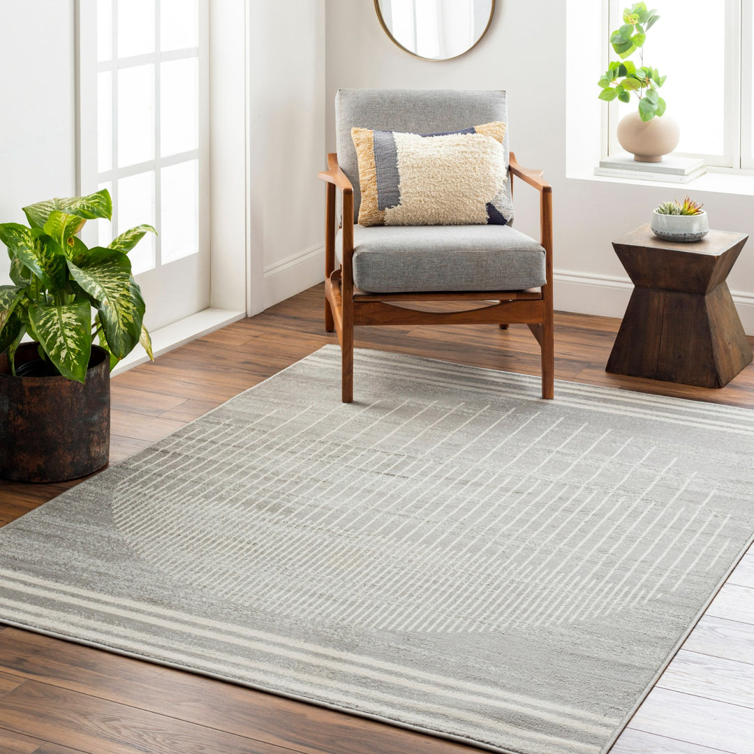 Tapis Scandinave Moderne Gris/Beige Santiago