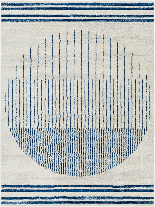 Tapis Scandinave Moderne Bleu/Beige Santiago